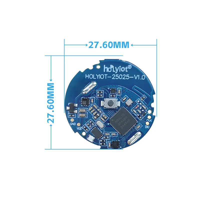 Фото Holyiot nRF54L15 Ble Beacon с акселерометром/температурой, влажностью/барометром, низким энергопотреблением, Bluetooth 6,0 Beacon, устройство IoT №3