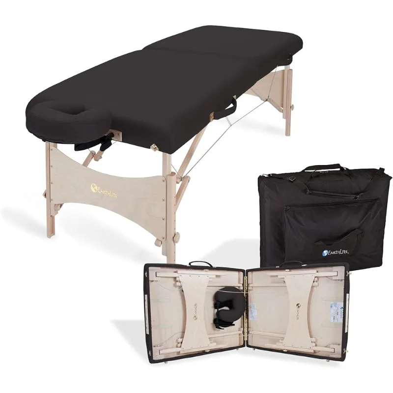 

Treatment/Stretching Table, Eco-Friendly Design, Hard Maple, Superior Comfort incl. Face Cradle & Carry Case (30" x 73")