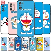 cute doraemon for xiaomi redmi note 10s 10 9t 9s 9 8t 8 7s 7 6 5a 5 pro max soft black phone case
