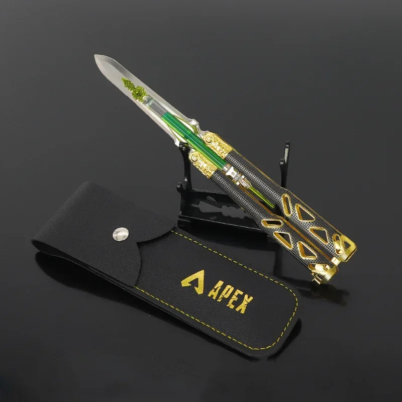 

Apex Legends Heirloom Octane Heirloom Butterfly Knife 22cm Metal Game Peripheral Training Weapon Uncut Blade Sword Toy for Boys