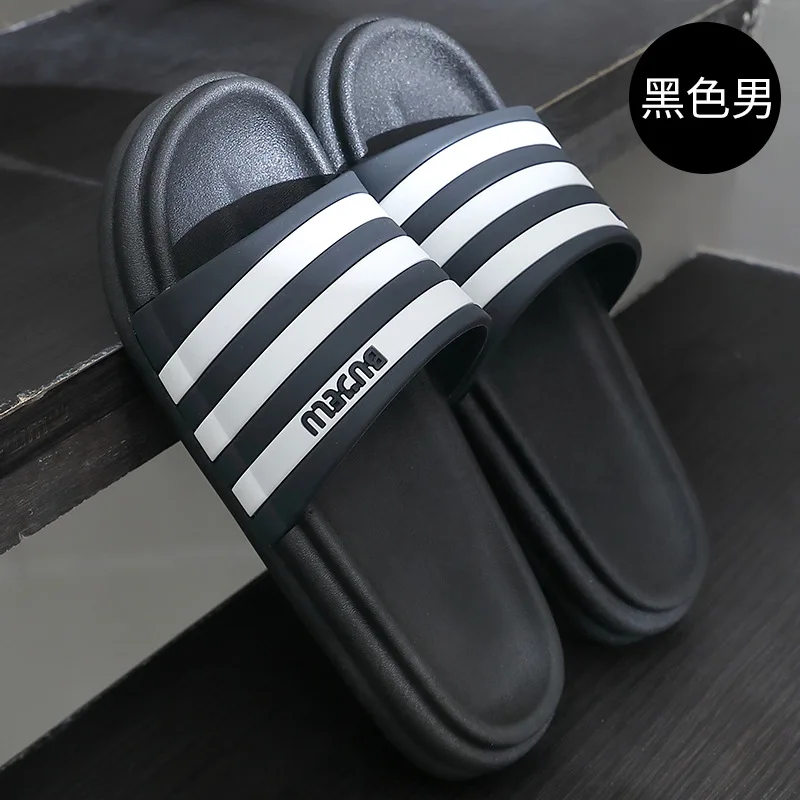 Woman Home Slippers summer Simple Sandals convenient striped anti-slip indoor outdoor beach soft comfy Non Slip basic 2023 new