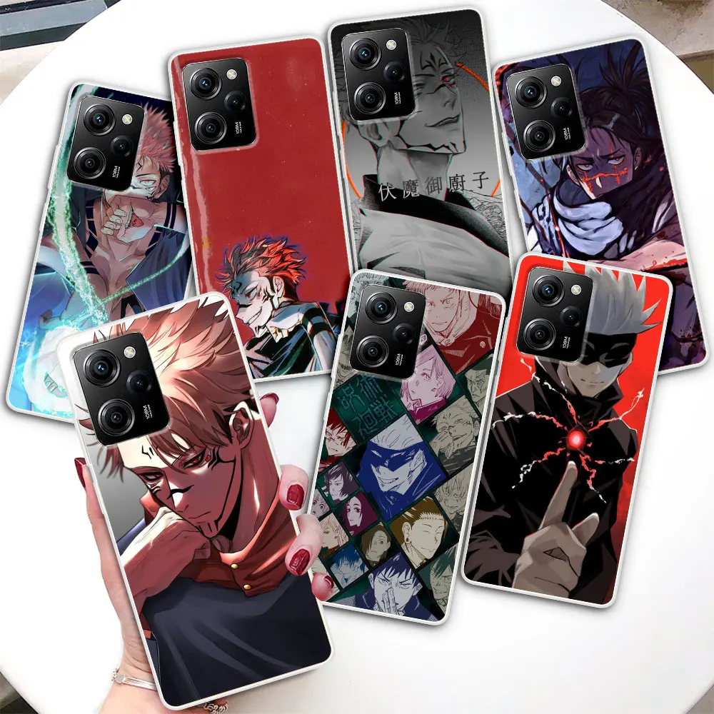 

Прозрачный чехол для Xiaomi Poco X5 X3 NFC M4 X4 Pro 5G Cases M3 F3 F2 M2 Pocophone F1 аниме силиконовый чехол для телефона