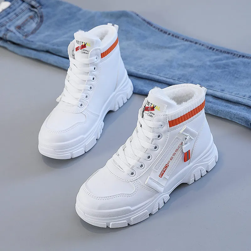 Белые ботильоны Rock Shoes женская австралийская зимняя обувь женские низкие зимние