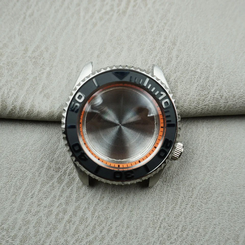 NH35A case modified mechanical watch waterproof diving assembly watch ceramic ring 007 black shell NH36 suitable