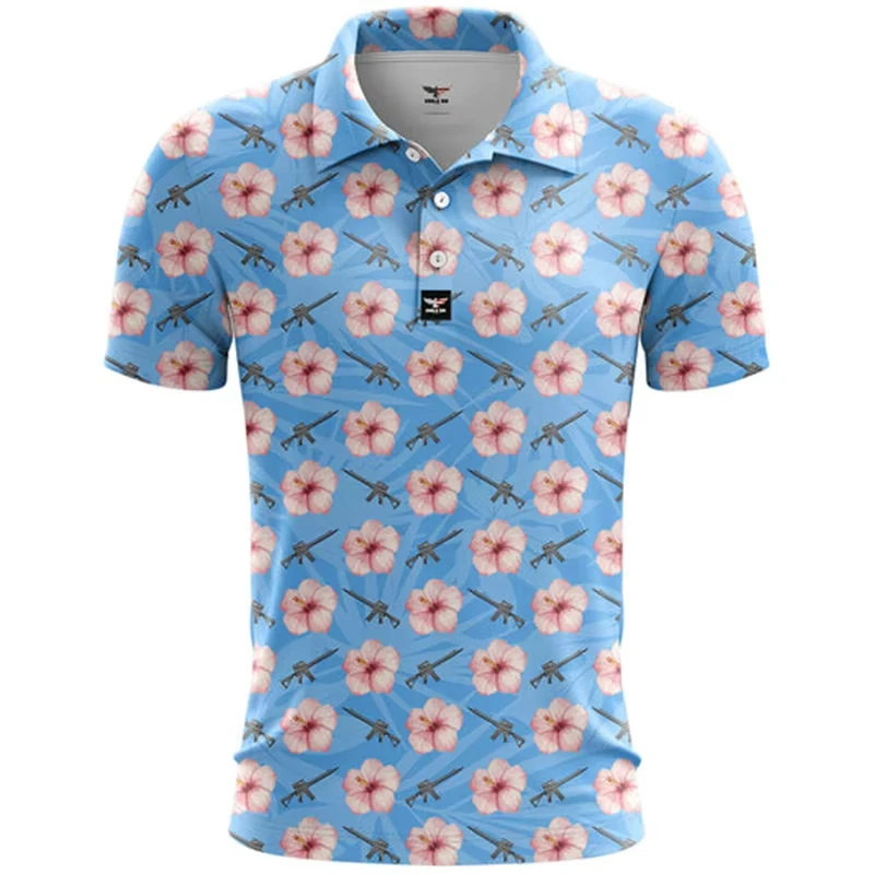 Фото Sports Casual Summer Clothes Polo Shirt For Men 3d Printed Flag Pattern Short Sleeves T Shirt Fitness Oversized Loose Tee Shirts №2