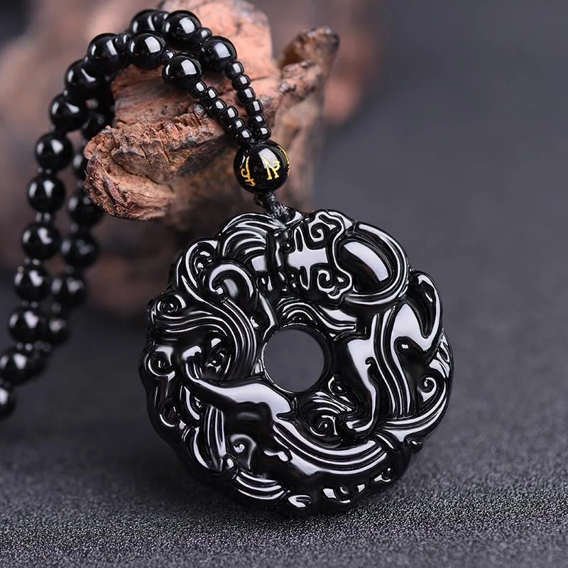 

Green Jade Dragon Jade Pixiu Pendant Fashion Crystal Necklace Jewellery Chinese Hand-Carved Relax Healing Women Man Luck Gift