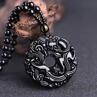 green jade dragon jade pixiu pendant fashion crystal necklace jewellery chinese hand carved relax healing women man luck gift