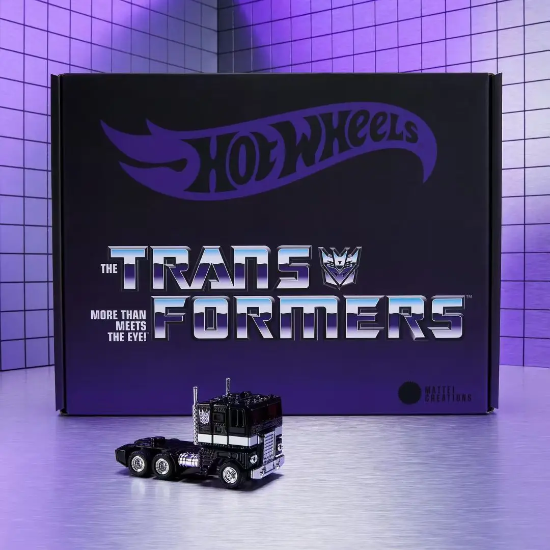 Фото Оригинальные трансформеры Hot Wheels RLC Nemesis Prime G1, совместимая схема темного цвета, двойная форма, масштаб 1/64, модели автомобилей из сплава, игрушки №3