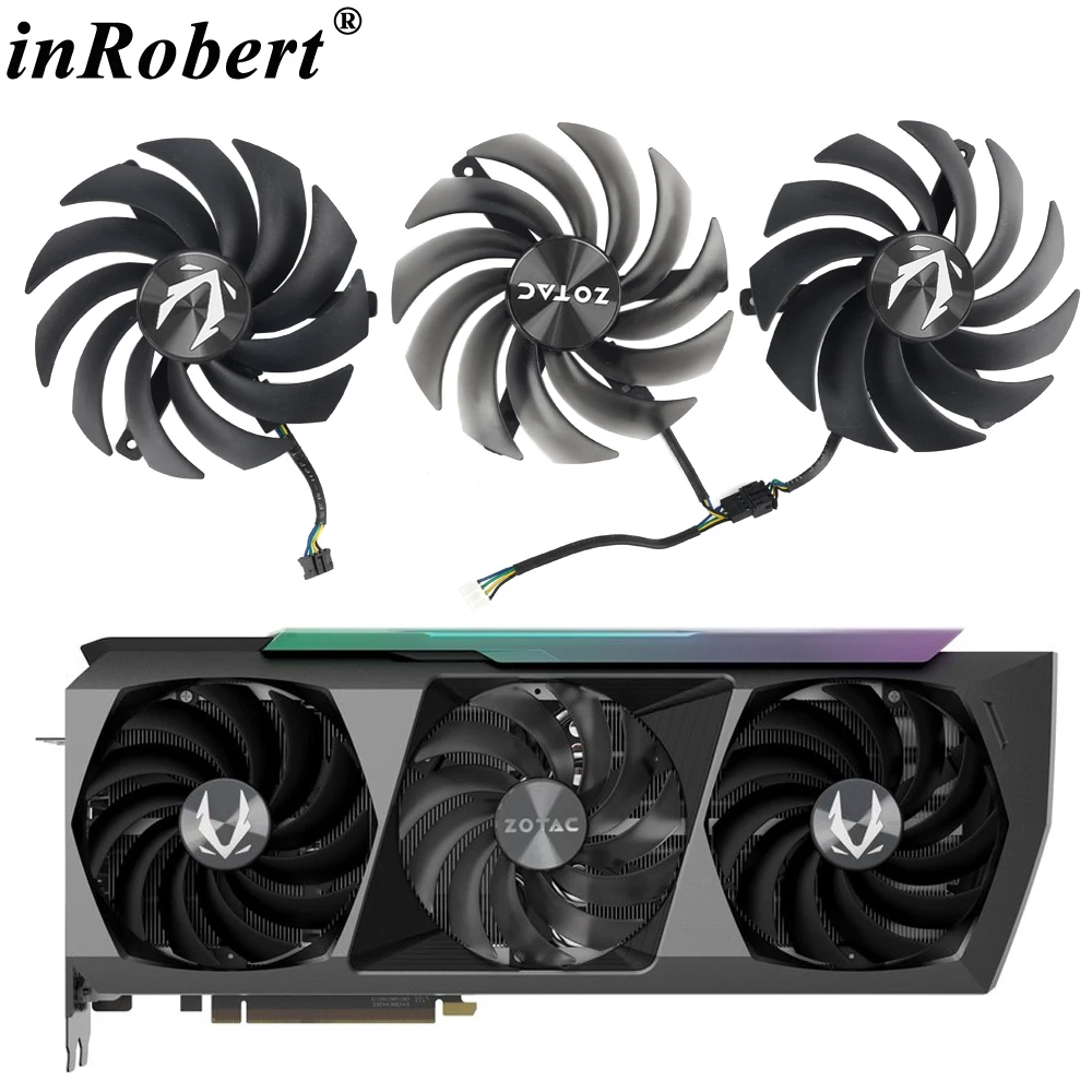

New Arrival 100mm GAA8S2U 12V 0.45A RTX3090 GPU Cooler Fan For Zotac GAMING RTX 3090 AMP Extreme Holo Cooling Graphics Card