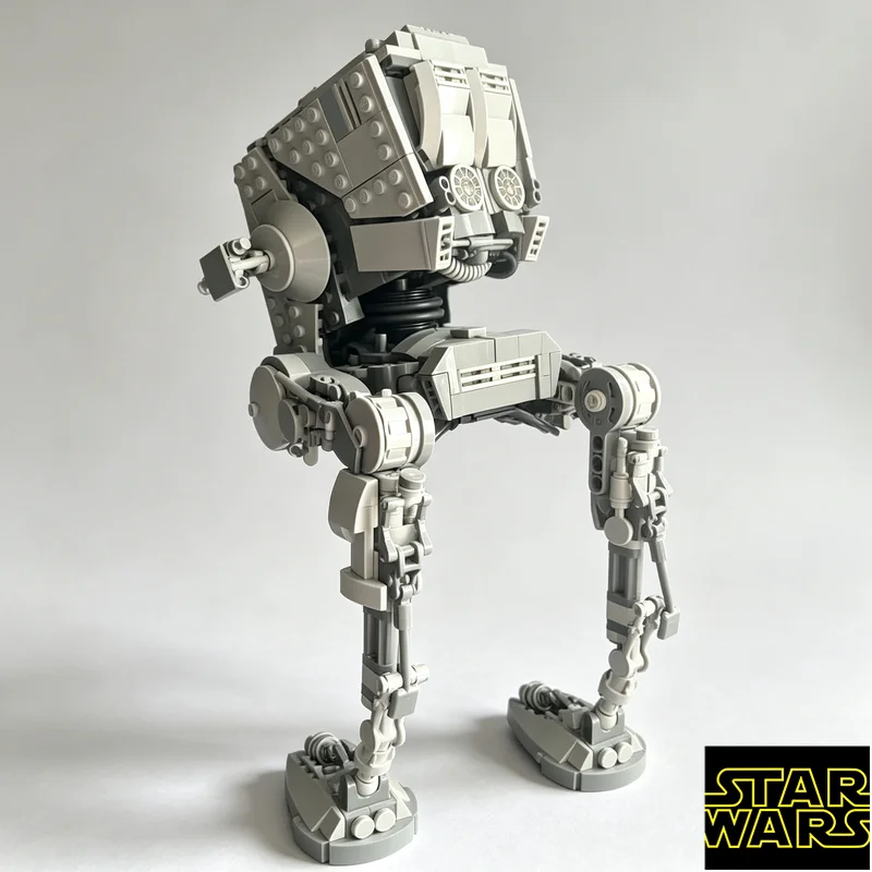 Набор из 719 деталей MOC Star Wars AT-ST: Технические блоки для сборки мини-фигурок, развивающая игрушка для детей, подарок на день рождения (art.: 3920db04071a1) - 3920db04071a1