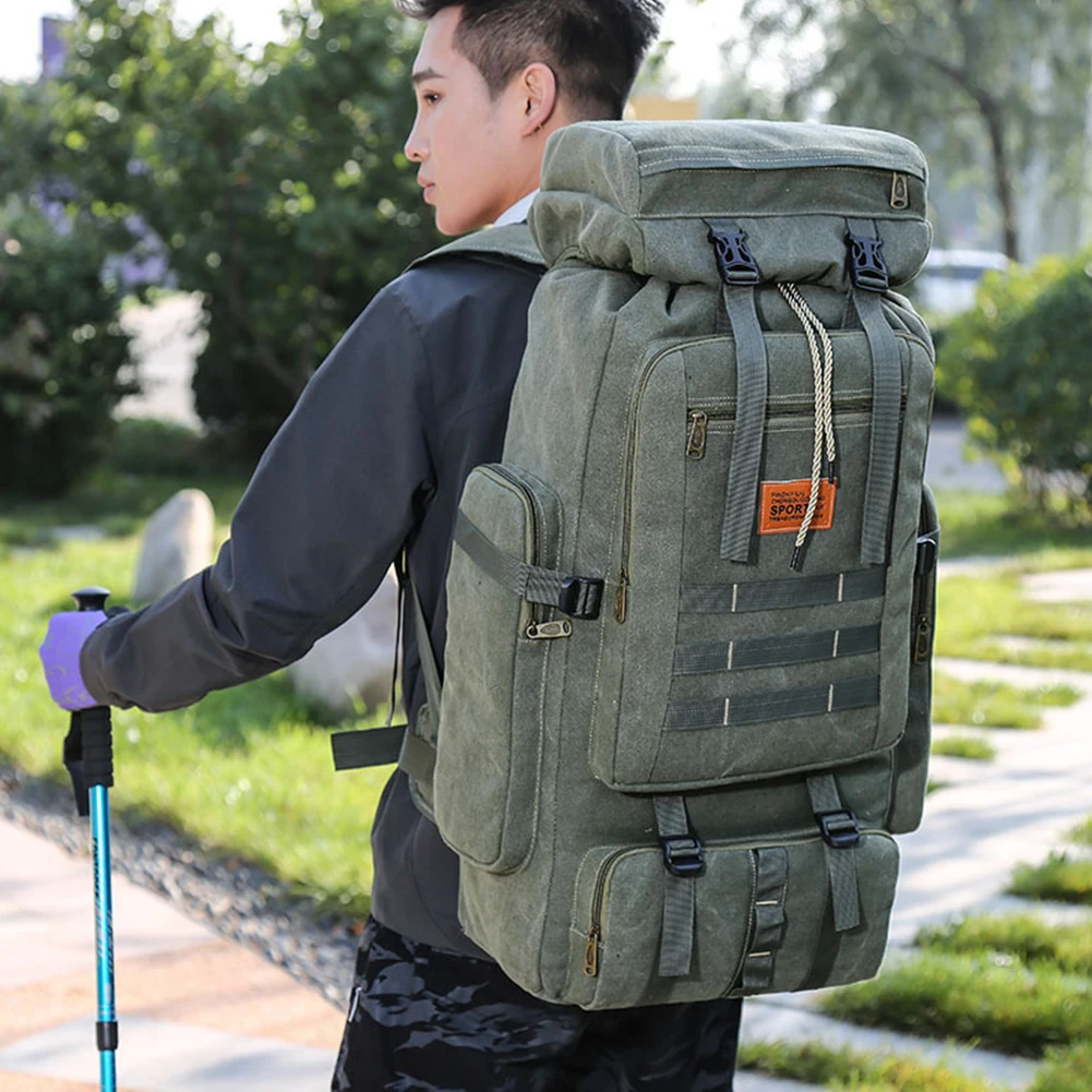 

Multifunctional 80L Sports Riding Backpacks Double Storage Backpack Comfortable Wear-resistant for Outdoor Cycling Accessories