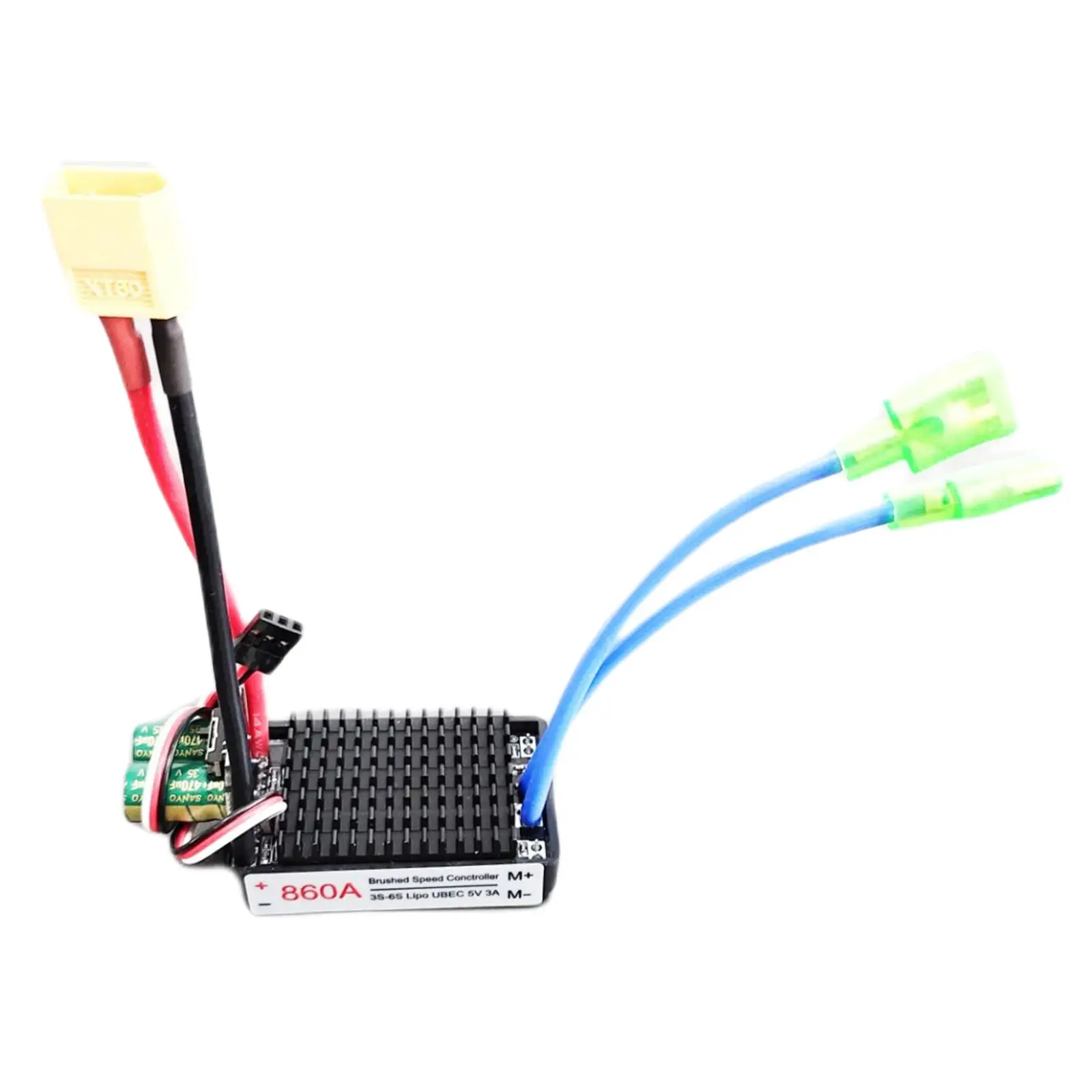 

Bidirectional Brush ESC Replacement High Voltage Waterproof for RC Tank Boat