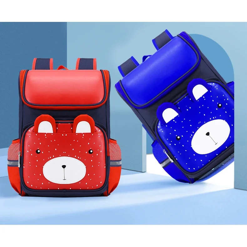 Primary School Students Children Cute Kindergarten Rabbit Space British Style Bags New Kids Girl Boy Breathable PU Backpacks Hot