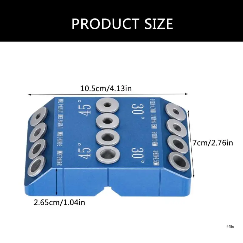 Угловое сверлильное приспособление 4 размера для угловых 30 45 90 отверстий