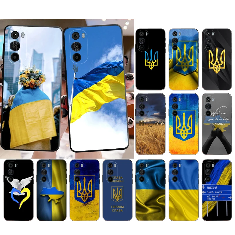 

Ukraine flag Phone Case for Moto E22i E22 E32 E40 E20 Edge X30 20 Lite 20Pro 30 Neo Ultra Fusion E7Power E7 E6 Plus Funda