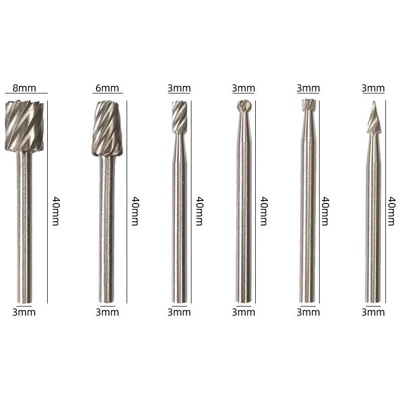 Yunbei 6 шт. Электрические шлифовальные аксессуары высокоскоростной стальной