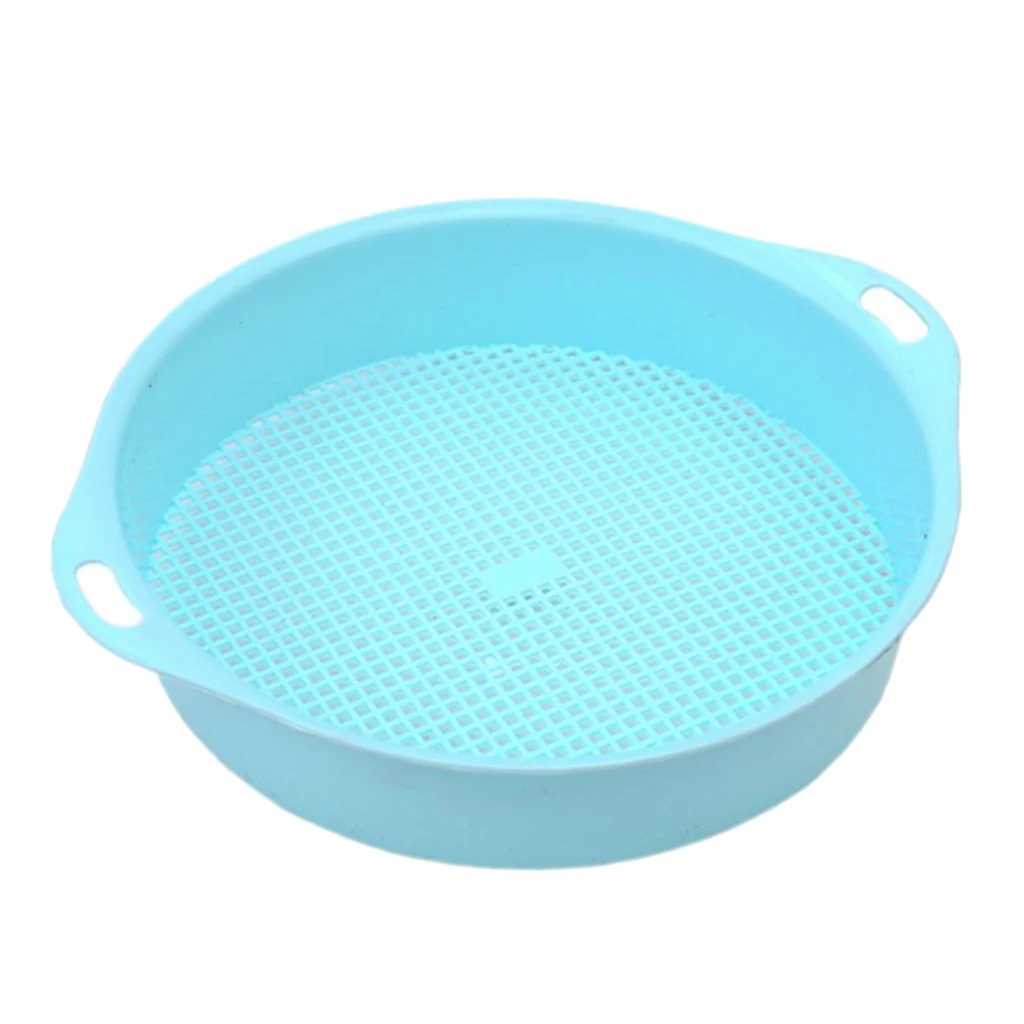 Sifting Pan Plastic Garden Sieve Riddle Composy Soil Stone Mesh Gardening Tools Dropshipping