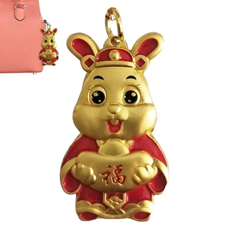 

Rabbit Key Chain Pendant Fadeless Lucky Rabbit Keychain Pendants With Hanging Buckle Bag Hanging Decors Rabbit Key Chains For