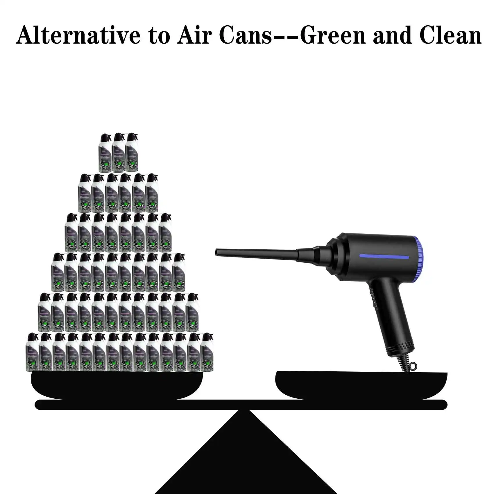 Электронная воздуходувка для очистки пыли волос крошек обрывов воздушной