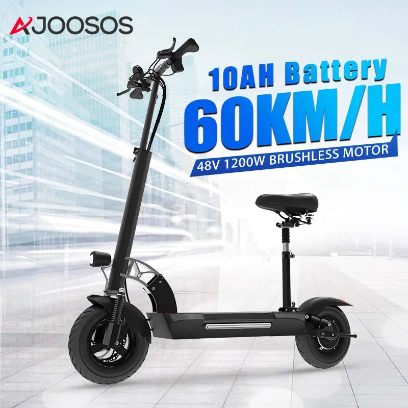 

30KM Range Electric Scooter 60KM/H Speed 48V 1200W Motor Scooter Electric 22KG Lightweight Waterproof Foldable Electric Scooters