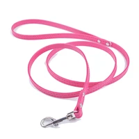 12colors pet lead leash for dogs cats red green rose pu leather walking dog leashes size xs s m dog harness supplies