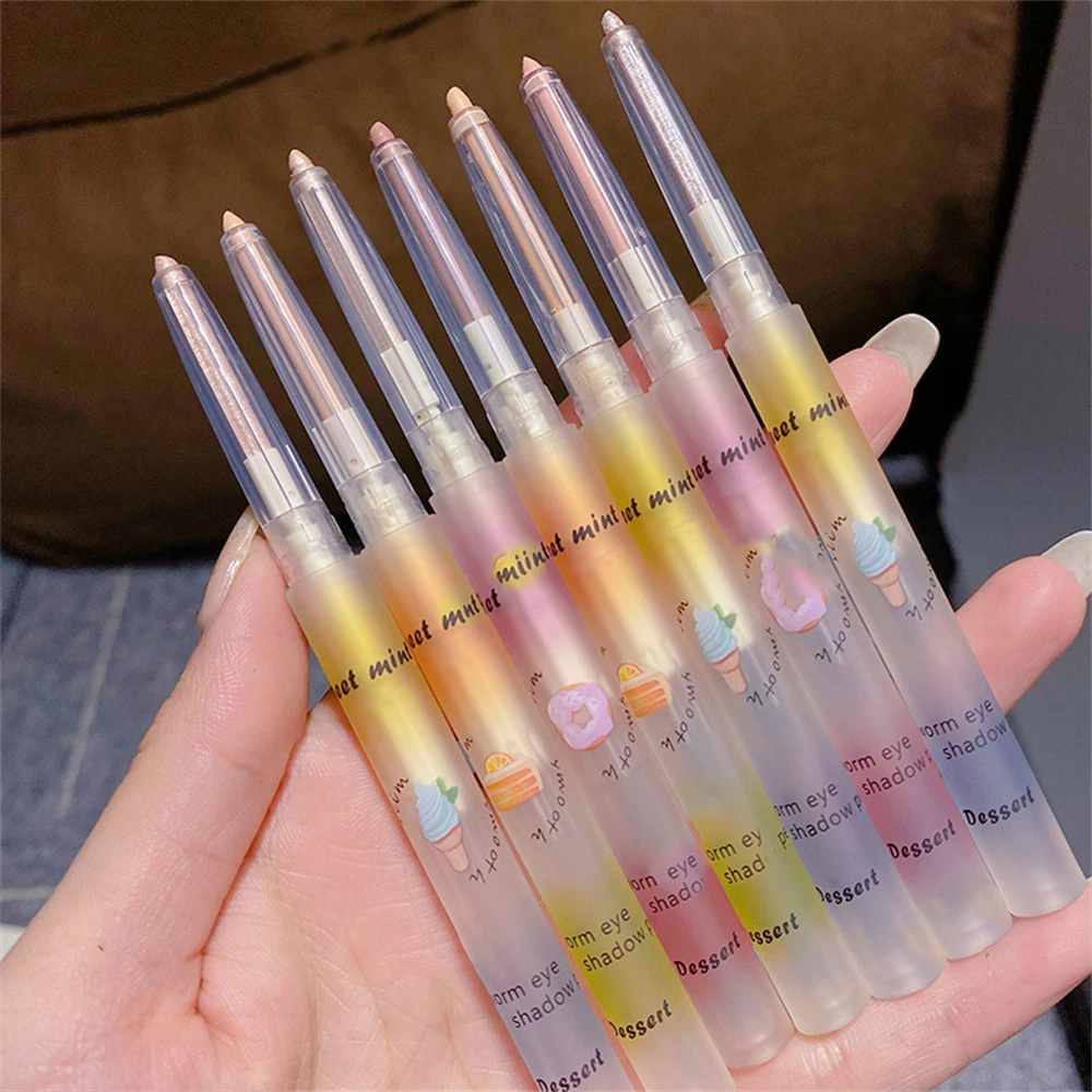 Diamond Eyes Pencil Shiny Glitter Eyeshadow Pen Eyeliner Pearlescent Matte Highlight Pen Brighten Silkworm Makeup Tool Cosmetics 4 Diamond Eyes Pencil Shiny Glitter Eyeshadow Pen Eyeliner Pearlescent Matte Highlight Pen Brighten Silkworm Makeup Tool Cosmetics 4