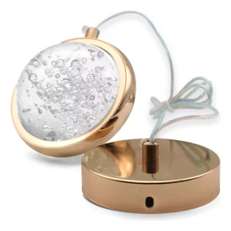 Светильник Подвесной Saturn Crystal Круглая Яркость 8019 Золотой Цвет 110 В/220 В (Бивольт)