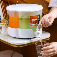 Large Cold Kettle Refrigerator With Faucet Lemonade Bottle Drinkware Kettle Pot Beverage Dispenser Home Cool Water Jug Bucket