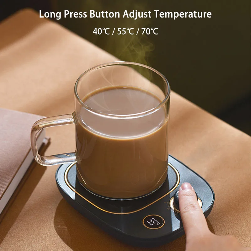 

Smart Electric Beverage Coffee Mug Warmer for Office Home Desk Use Heating Coaster for Milk Water Tea Timing Cup Warmers