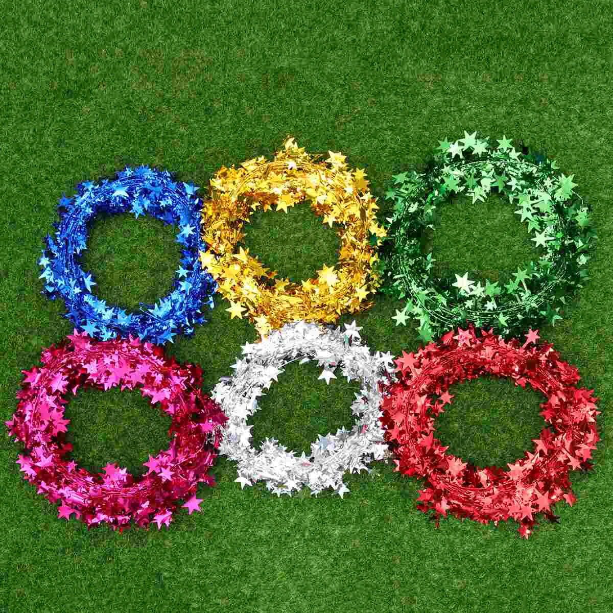 

Holiday Hanging Garland Ornament Garlands Tinsel Christmas Decoration Wedding Star Patriotictree Accessory Party Favor Decor
