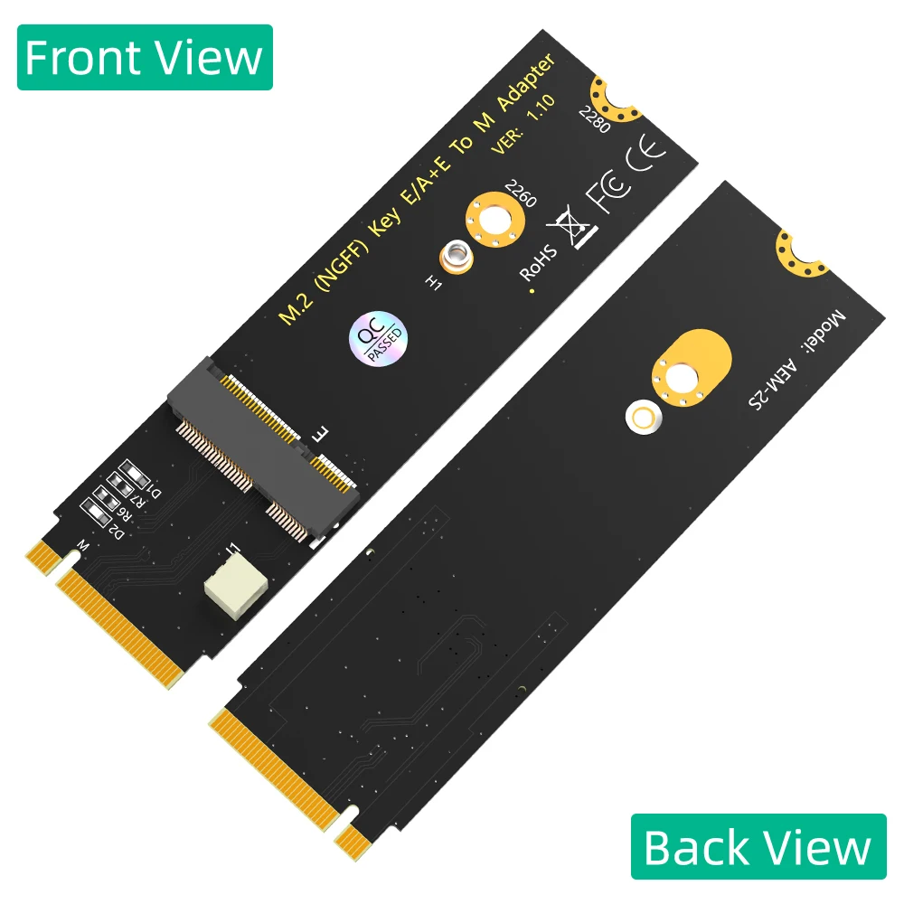 Обновленная версия M.2 NGFF A + E ключ WiFi/Bluetooth карта адаптера key M для Intel AX200/AX201/AX210