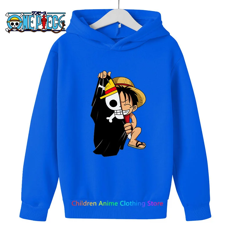 

New Sweatshirts For Boy Children's Clothing One Piece Luffy Tops For Girls Kids Costume Undefined Baby Boy Clothes Hoodies
