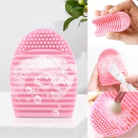 1pcs silicone makeup brushes cleaning pad cosmetic brush washing tools eyebrow brush cleaning scrubber board makeup cleaning pad