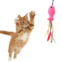 interactive training toy feather kitten catch indoor play chew rod cat teaser wand pet supplies cats teasing stick