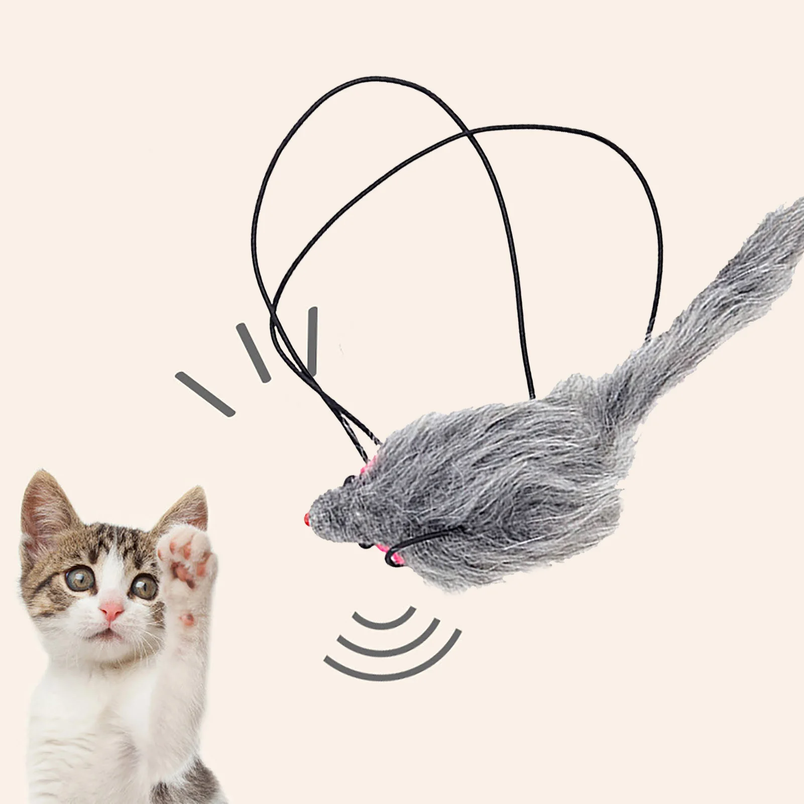 

Игрушка для кошек, веревка для мыши, дверь, эластичная веревка, мышь, игрушка, прыгающая интерактивная игрушка, дверь, эластичная веревка, ав...