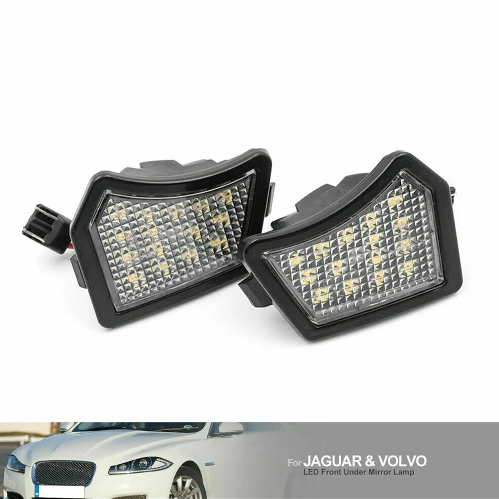

2X LED Under Mirror Puddle Light For Volvo XC90 S40 S60 V50 V60 C30 For Jaguar White IP67 Side Marker Lights Car Lighting Parts