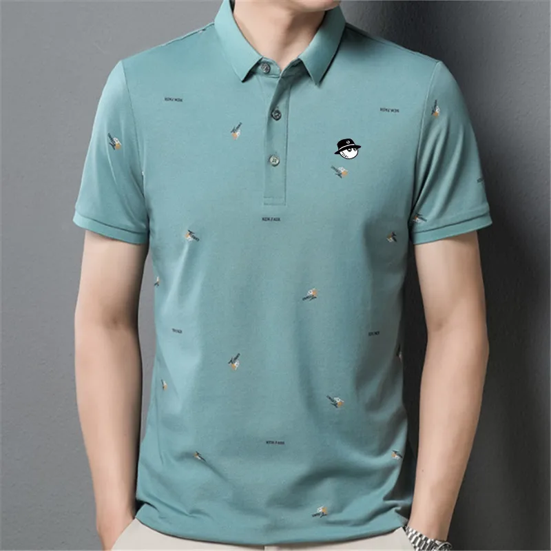 

golf wear men Golf clothing summer men's golf t-shirt comfortable soft Men's Polo Shirts Men's Tops Short Sleeves Golf Shirts
