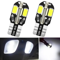 2x t10t w5w auto led interior bulb canbus brake license plate light white 5730 8smd car side wedge led white lamp clearance bulb
