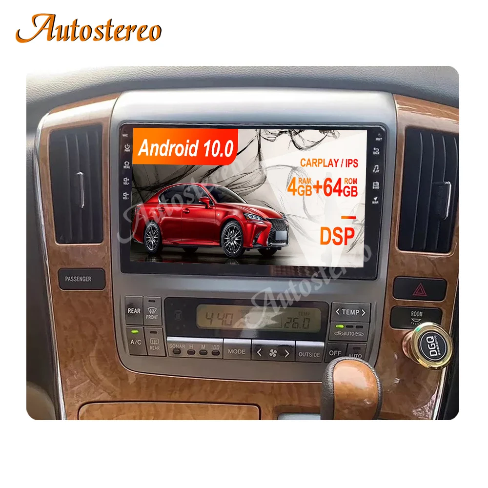 

128G Android 10 Автомобильный GPS-навигатор Авто Стерео для TOYOTA Alphard 2004-2007 радио головное устройство мультимедийная лента рекордер без DVD-плеера