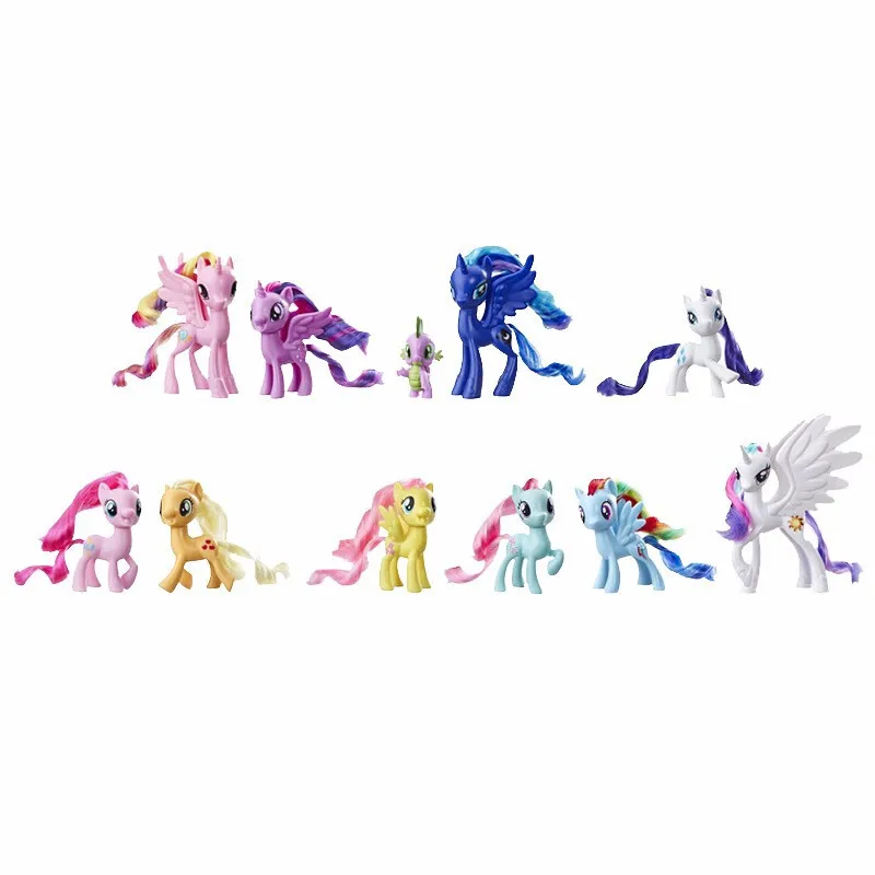 

My Little Pony Toy Rainbow Tail Surprise Collection Pack Friends of 11 3-inch Pony Characters Collectible Figure!