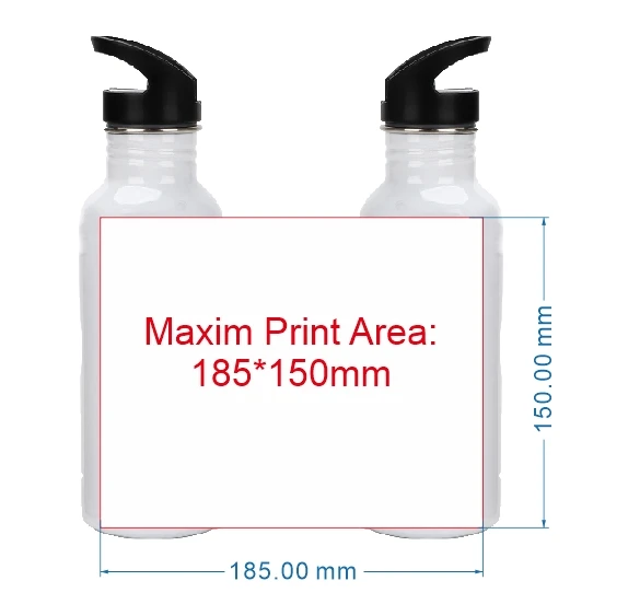 Стальная бутылка 600 мл сделай сам логотип фото название индивидуальное