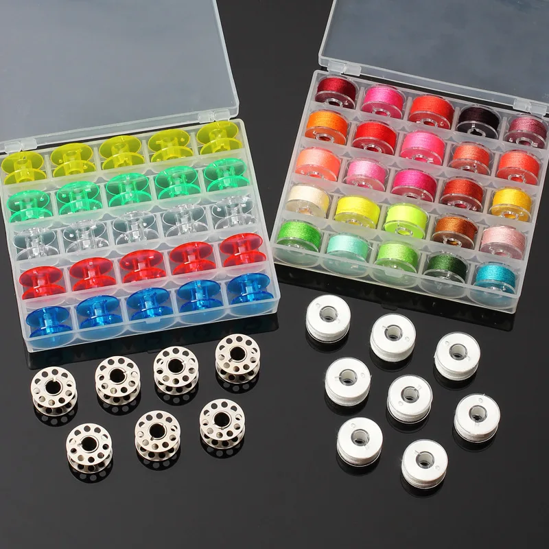 

Sewing Bobbins Box Set Sewing Machine Bobbin Multicolor Thread Spool Stitch Machine Spools Sewing Accessories