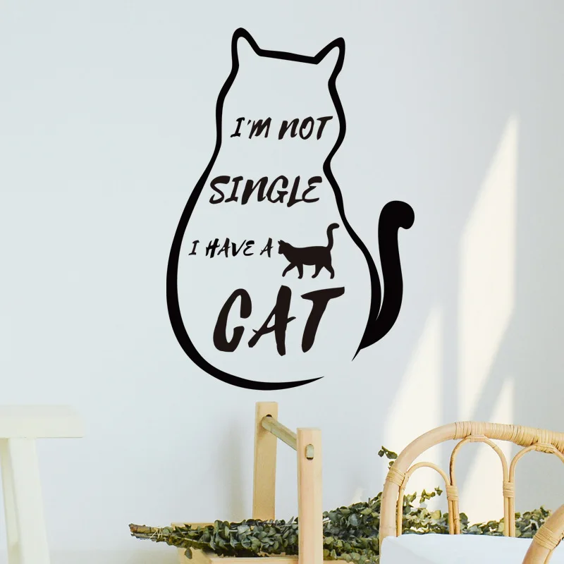 Наклейка на заднюю панель с изображением кота из мультфильма