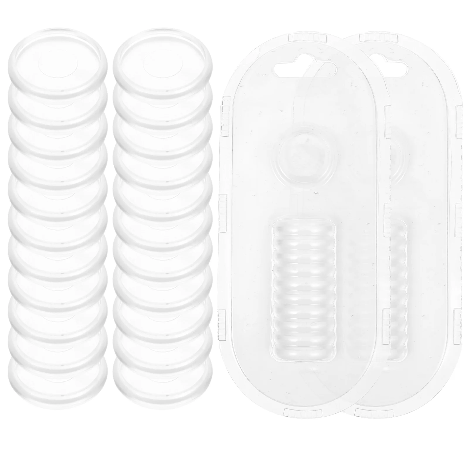 

44 Pcs Mini Accessories Binder Buckle Round Discbound Expansion Rings Loose Leaf Binding White Office A5