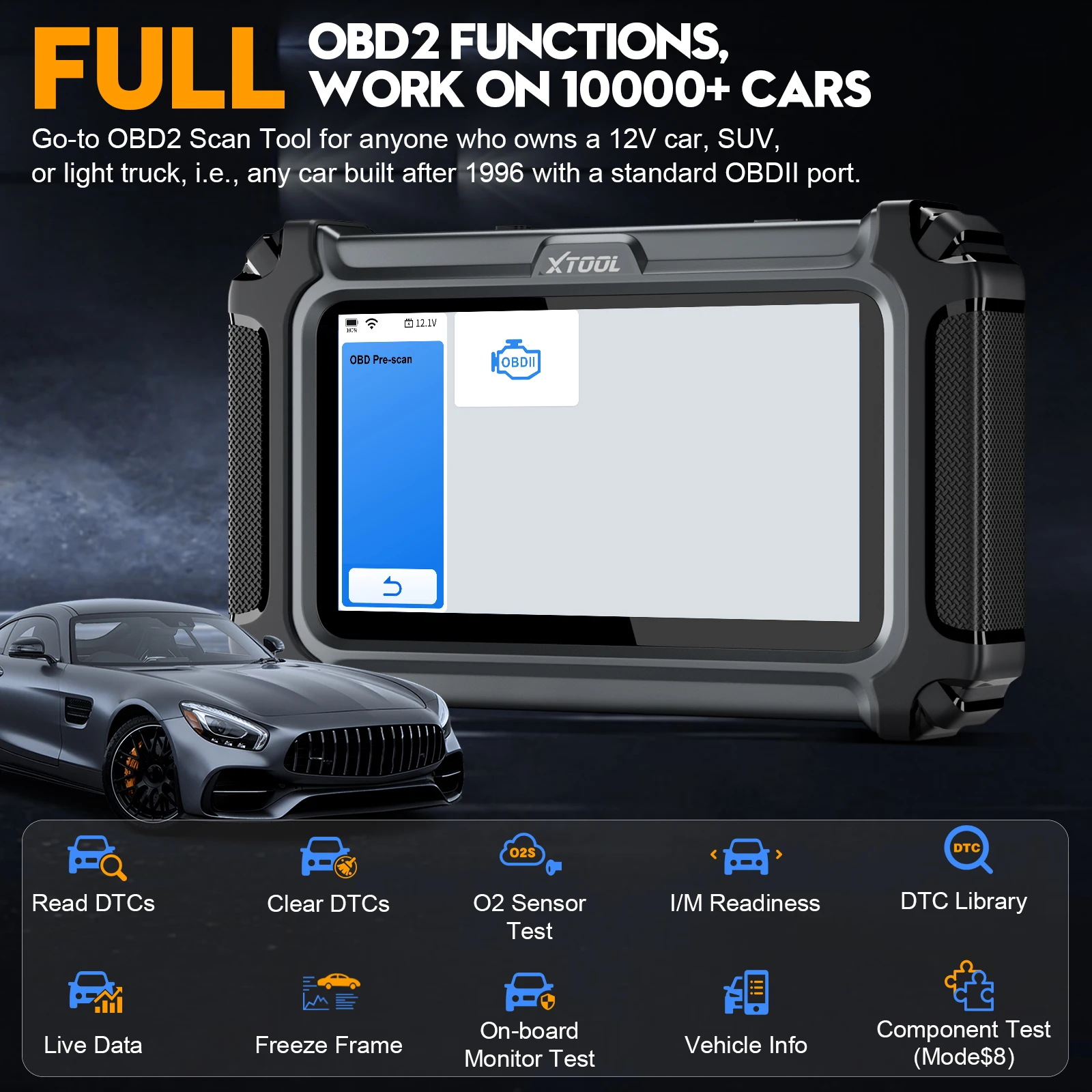 Сканер OBD2 XTOOL D5S инструмент сканирования бесплатного обновления 15 специальных