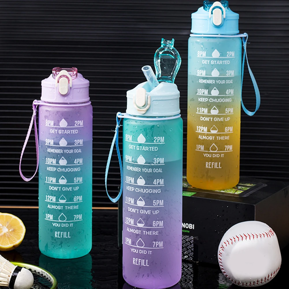 

900 мл Матовая бутылка для воды герметичная уличная спортивная дорожная бутылка для питья для спортзала портативный кувшин для воды для фитнеса посуда для напитков