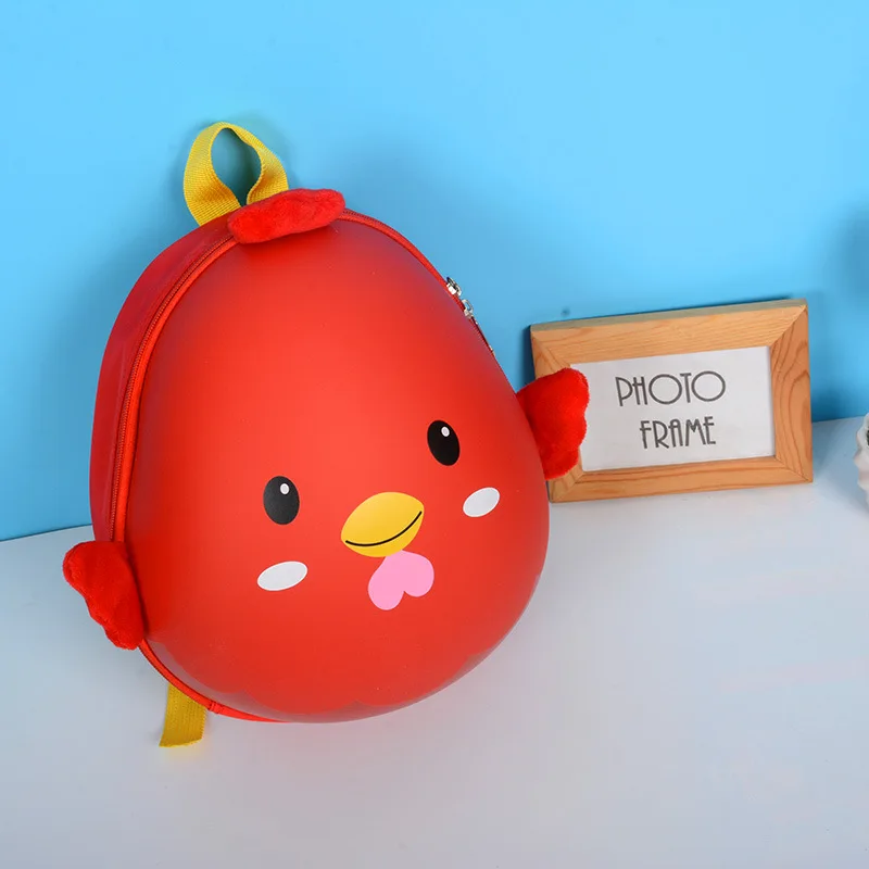 Children Cute Backpack In Kindergarten Baby School Bags Cartoon Chicken Eggshell Bag Girls Boys Backpack