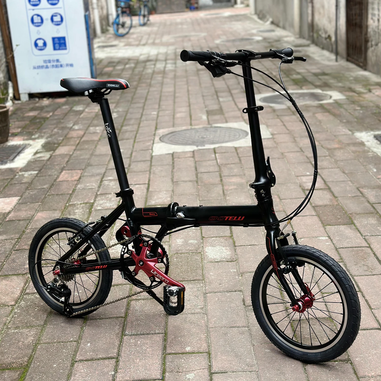 Мини-велосипед складной 16 дюймов 4 подшипника 47T 18 |