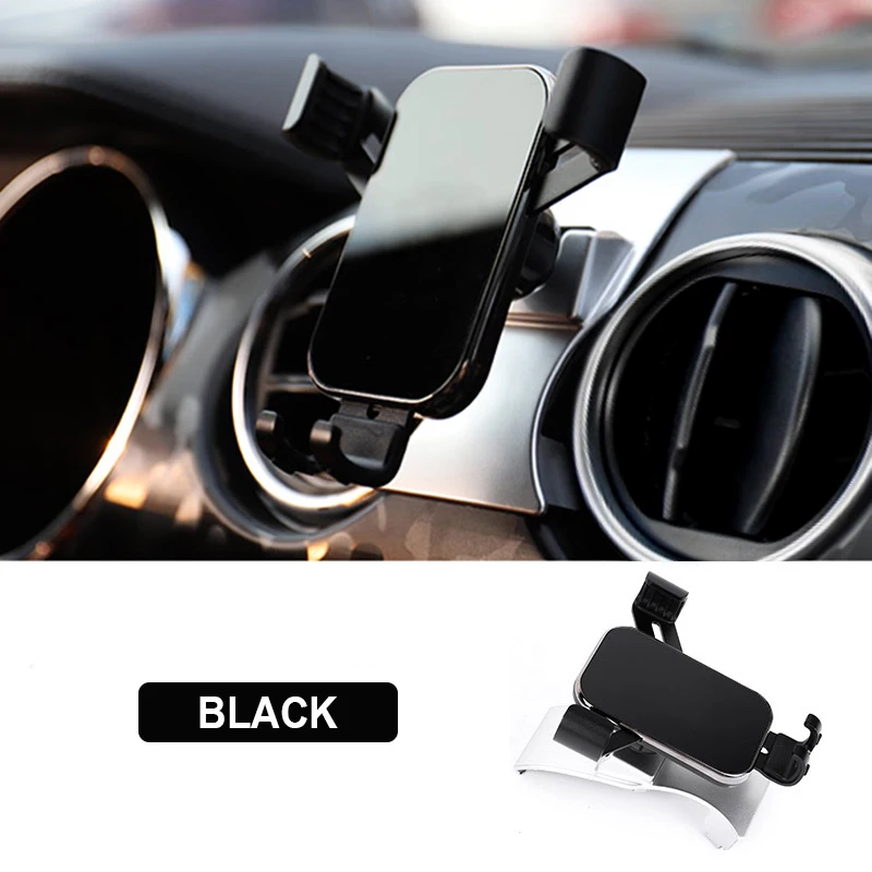 

For Ford Mustang Phone Holder 2015 2016 2017 2018 2019 2020 Bracket Car Gravity Mobile 360° Rotating Stand Accessories