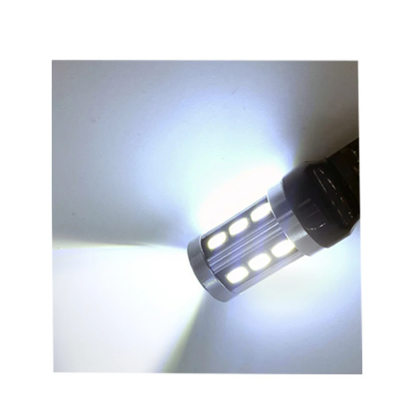 

2 шт. 580 T20 Led DRL босветильник свет, ксенон, белый 18 Smd W21/5 Вт, передсветильник РА 7443, лампа 12 В, алюминиевый сплав, автомобильный сигнал поворота